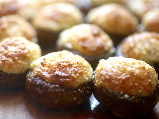 Roasted Mushroom stuffed with ricotta